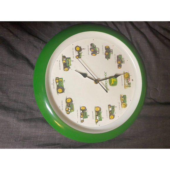 John Deere Wall Decor John Deere Vintage Tractors Clock Circle